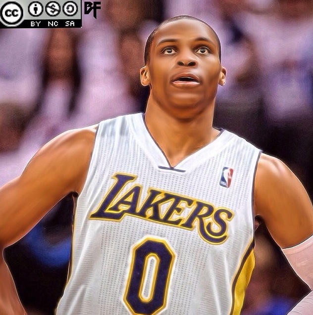 Russell Westbrook to the Lakers - Photoshop Sports Designs